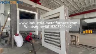 Forno a carrello per carichi pesanti ad alta temperatura 1350 °C | Tecnologia refrattaria superiore