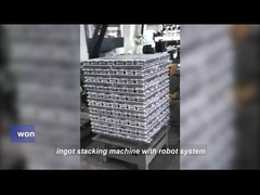 Accatastatore del lingotto di alluminio del robot, impilatore di alluminio del lingotto