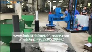 Forno a crogiolo di grafite con bruciatore a pellet di legno – Zero inquinamento, basse emissioni