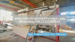 Forno per trattamento termico a nastro a rete a resistenza elettrica continua per parti metalliche - Risparmio energetico
