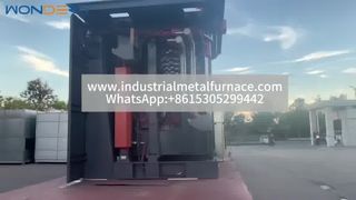Forno fusorio per alluminio da 1.500 kg con alimentazione KGPS e copertura idraulica – Video sulla spedizione