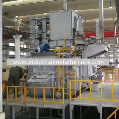 comprare 1000kg/h Natural Gas Aluminum Melting Furnace with 720℃ Temperature online manufacture