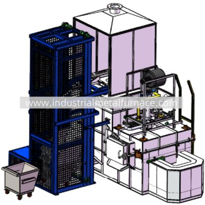 comprare 5000 KG/H Natural Gas Continuous Industrial Aluminum Melting Furnace online manufacture