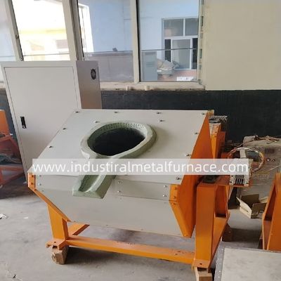 comprare 200kg 80KW Forno a induzione per fusione stagno, tipo ribaltabile manuale online manufacture
