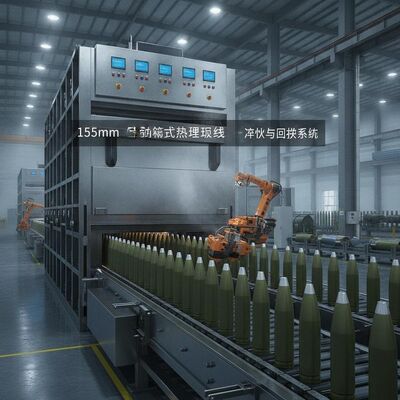 comprare Linea di produzione di trattamento termico a scatola completamente automatica con temperatura nominale di 950 °C e capacità di carico di 64 conchiglie fabbricazione online