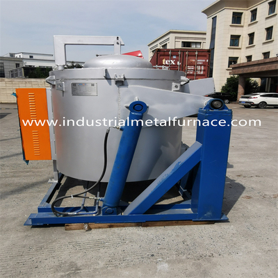 comprare 850 gradi di resistenza elettrica di inclinazione idraulica del crogiolo di industriale di alluminio del forno di fusione online manufacture