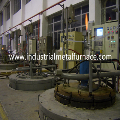 qualità  90KW 50HZ Pit Type Gas Carburizing Furnace Electric Resistance Continuous Gas Carburising Furnace Fabbrica