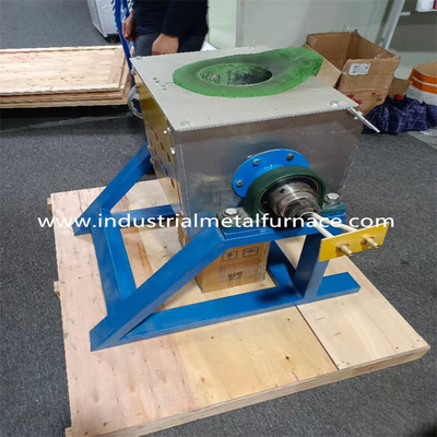 Induzione del metallo di 25KW 5KG che inclina il tipo del crogiolo della fornace 2000 forni di fusione di acciaio inossidabile di grado