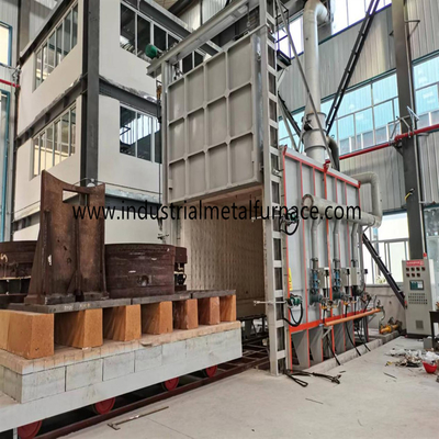 550 gradi Celsius Bogie Hearth Aluminium Wire Annealing Car Bottom Furnace per bobine di alluminio