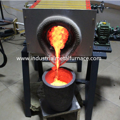 Inclinazione del ferro di fusione Teel Shell Melting Furnace del forno ad induzione del ferro 70KW 25kg