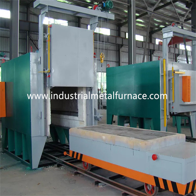 Fondo a gas 2500×1000×800mm dell'automobile del forno a suola del carrello ferroviario di trattamento termico