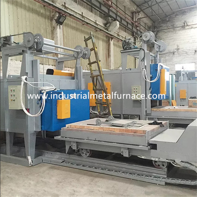 Fornace inferiore di trattamento termico della fornace del carrello ferroviario su misura 1200 gradi dell'automobile elettrica del focolare per Clay Pot Molding