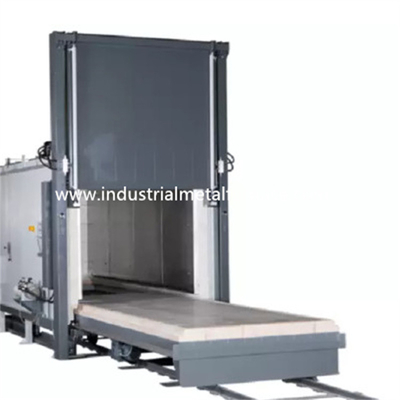 Fornace di trattamento termico del focolare del carrello ferroviario che inclina carrello 65KW 18Ton 1100*550*450