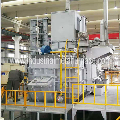forno di fusione di alluminio industriale a gas di 250kg/H Cntinuous, forno di fusione del residuo di alluminio