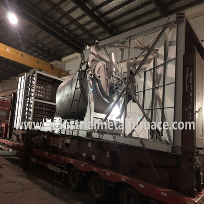 Forno di fusione per metallo in alluminio automatico PLC / forno di fusione a gas 10-12M Per Min Velocità di rotazione