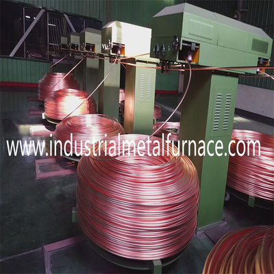 Fornace a induzione industriale a canna di rame da fusione verso l'alto da 8 mm