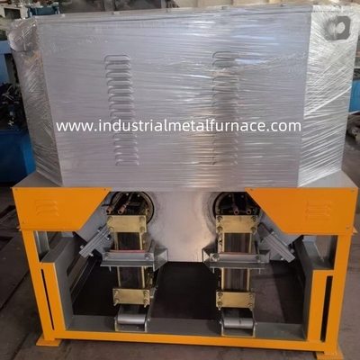 160KW 2 Camera Gessitura a gravità Fusione metallica di rame Forno di induzione industriale per rottami di rame