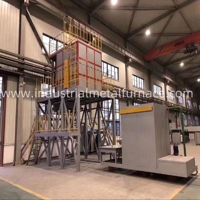 1400×1400×1100 mm Bottom Drop Fast 650 gradi Celsius T6 di alluminio Trattamento termico forno Sottovoce Soluzione