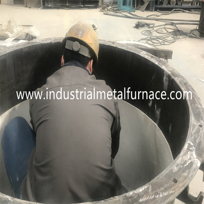 Forno di fusione a gas 1000KG fusione di inclinazione centigrado dei rottami di rame da 1400 gradi